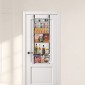 VEVOR Over the Door Pantry Organizer, Οργάνωση και αποθήκευση ντουλαπιών 6 επιπέδων, βαρέως τύπου ατσάλινη κρεμαστή σχάρα μπαχαρικών, ρυθμιζόμενα ράφια καρυκευμάτων τοίχου, για οικιακή κουζίνα, πλυντήριο μπάνιου, μαύρο