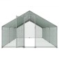 VEVOR Metal Chicken Coop, 9,8x19,6x6,5 ft Μεγάλες πίστες κοτόπουλου με κάλυμμα, περίβλημα οροφής με κοτέτσι με κλειδαριά ασφαλείας, στυλό πουλερικών υπαίθριου κλουβιού πάπιας για αυλή, φάρμα, αυλή