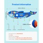VEVOR Orca Activity Wall Busy Board Panels, 12 Activities, Montessori Sensory Wall Toy για παιδιά 3-12 ετών, Montessori Learning Activity Center, Ιδανικό για νηπιαγωγείο νηπιαγωγείου