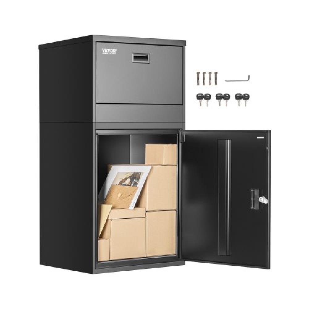 VEVOR Package Delivery Boxes for Outside 38.6 in Lockable Parcel Drop Box
