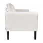 Καναπές VEVOR Loveseat, 176 cm Μικρός καναπές καναπές για σαλόνι, καναπές 2 θέσεων από ύφασμα βελούδινο με ελατήριο ελατηρίου, μαλακά μαξιλάρια και στιβαρό πλαίσιο, άνετο κάθισμα αγάπης για υπνοδωμάτιο, γραφείο ή διαμέρισμα, λευκό