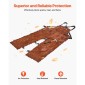 Δερμάτινη ποδιά συγκόλλησης VEVOR με σπαστό πόδι, παντελόνι συγκόλλησης από δέρμα αγελάδας βαρέως τύπου, ανθεκτικό στη φλόγα για άνδρες γυναίκες, ποδιά ασφαλείας ανθεκτική στη θερμότητα με 3 τσέπες για ξυλουργική, κηπουρική, σιδηρουργία, μέγεθος L