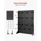 Βάση οθόνης VEVOR Pegboard, 43 x 33 cm Επιτραπέζια βάση επίδειξης μανταλάκια με 30 γάντζους, πάνελ σανίδας με μανταλάκια ψυχρής έλασης για παντοπωλείο, κατάστημα λιανικής και κοσμηματοπωλείο, μαύρο (2 ΤΕΜ)