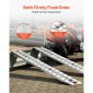 Ράμπες φόρτωσης VEVOR, 2 τμχ 2745 x 380 mm, Σετ ράμπας ρυμουλκούμενου από ανθεκτικό αλουμίνιο και βαρέως τύπου με αντιολισθητικές πλάκες, 4535,9 kg συνδυασμένης χωρητικότητας, για καρότσια, αγροτικά τρακτέρ, ATV, χορτοκοπτικά, μοτοσυκλέτες