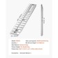 Ράμπες φόρτωσης VEVOR, 2 τμχ 2745 x 380 mm, Σετ ράμπας ρυμουλκούμενου από ανθεκτικό αλουμίνιο και βαρέως τύπου με αντιολισθητικές πλάκες, 4535,9 kg συνδυασμένης χωρητικότητας, για καρότσια, αγροτικά τρακτέρ, ATV, χορτοκοπτικά, μοτοσυκλέτες