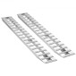 Ράμπες φόρτωσης VEVOR, 2 τμχ 2745 x 380 mm, Σετ ράμπας ρυμουλκούμενου από ανθεκτικό αλουμίνιο και βαρέως τύπου με αντιολισθητικές πλάκες, 4535,9 kg συνδυασμένης χωρητικότητας, για καρότσια, αγροτικά τρακτέρ, ATV, χορτοκοπτικά, μοτοσυκλέτες