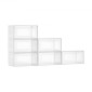 Κουτιά αποθήκευσης παπουτσιών VEVOR, 6 Pack Clear στοιβαζόμενα κουτιά παπουτσιών Οργανοθήκη αποθήκευσης με μαγνητική πόρτα, προσαρμοσμένη έως US μέγεθος 13, πλαστικά δοχεία για πάνινα παπούτσια για ψηλοτάκουνα, μπότες και καπέλα, διάφανο λευκό