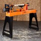 VEVOR Ξυλουργικός Τόρνος, 1100W / 1,5 HP, Μηχάνημα τόρνου ξύλου με μεταβλητή ταχύτητα 150 έως 3200 σ.α.λ., πάγκος εργασίας 406 x 1020 mm, κινητήρας συνεχούς ρεύματος χωρίς ψήκτρες, σώμα από χυτοσίδηρο, στήριγμα εργαλείων, για μεσαία έως μεγάλα έργα Επεξερ