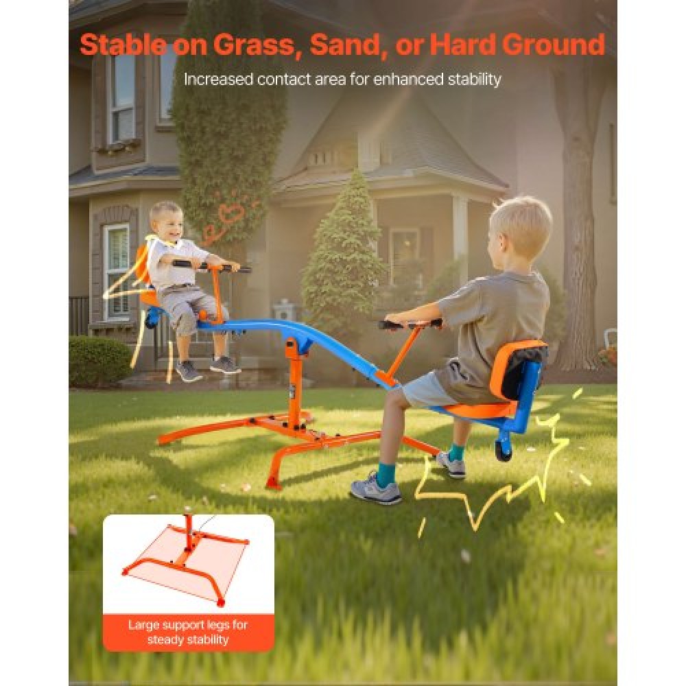 VEVOR Kids Seesaw 300 lbs Capacity 360 Degrees Rotating Teeter Totter Aged 3+