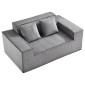 Καναπές VEVOR Loveseat, 160 cm Διθέσιος καναπές για σαλόνι, μοντέρνος μικρός κοτλέ καναπές με ελατήρια τσέπης, μαλακά μαξιλάρια, άνετο κάθισμα αγάπης για υπνοδωμάτιο, γραφείο ή διαμέρισμα, δεν απαιτείται συναρμολόγηση, γκρι