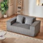 Καναπές VEVOR Loveseat, 160 cm Διθέσιος καναπές για σαλόνι, μοντέρνος μικρός κοτλέ καναπές με ελατήρια τσέπης, μαλακά μαξιλάρια, άνετο κάθισμα αγάπης για υπνοδωμάτιο, γραφείο ή διαμέρισμα, δεν απαιτείται συναρμολόγηση, γκρι