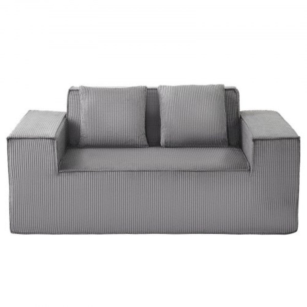 Καναπές VEVOR Loveseat, 160 cm Διθέσιος καναπές για σαλόνι, μοντέρνος μικρός κοτλέ καναπές με ελατήρια τσέπης, μαλακά μαξιλάρια, άνετο κάθισμα αγάπης για υπνοδωμάτιο, γραφείο ή διαμέρισμα, δεν απαιτείται συναρμολόγηση, γκρι