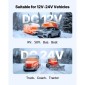 VEVOR Diesel Air Heater, 12-24V 5-8KW, Γρήγορη Θέρμανση Diesel Heater Parking with Remote Control and Blue LCD Switch, Low Noise, Pre-Heating, for RV, Truck, Camper, Van, Boat and Trailer