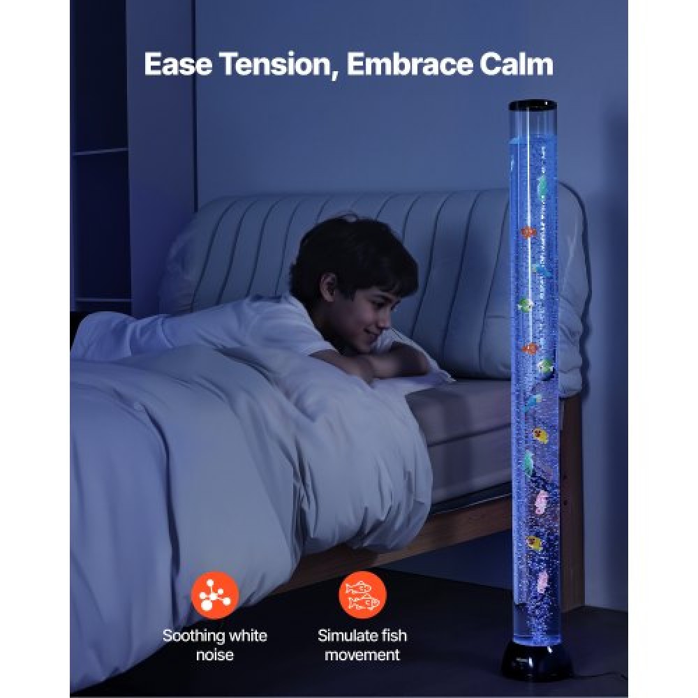 Φωτιστικό VEVOR Bubble Tube 16 Color 120 cm Sensory Lamp Aquarium for Relief Calming