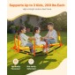 Παιδική τραμπάλα VEVOR, χωρητικότητα φόρτωσης 90 κιλών, Μεταλλική λικνιζόμενη τραμπάλα με λαβές, τραμπάλα για νήπια για παιδιά ηλικίας 3+, εξοπλισμός παιδικής χαράς εξωτερικού χώρου για γκαζόν, πίσω αυλή, παιδική χαρά, 2 θέσεις