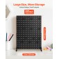 Βάση οθόνης VEVOR Pegboard, 43 x 33 cm Επιτραπέζια βάση επίδειξης μανταλάκια με 15 γάντζους, πάνελ σανίδας με μανταλάκια ψυχρής έλασης για παντοπωλείο, κατάστημα λιανικής και κοσμηματοπωλείο, μαύρο (1 ΤΕΜ)