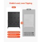 Βάση οθόνης VEVOR Pegboard, 43 x 33 cm Επιτραπέζια βάση επίδειξης μανταλάκια με 15 γάντζους, πάνελ σανίδας με μανταλάκια ψυχρής έλασης για παντοπωλείο, κατάστημα λιανικής και κοσμηματοπωλείο, μαύρο (1 ΤΕΜ)