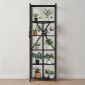 Πτυσσόμενο ράφι αποθήκευσης VEVOR 6 επιπέδων, 24W x 12D x 72H Inch Αναδιπλούμενο Μεταλλικό Ράφι Ράφια, Χωρίς Συναρμολόγηση ράφι με 5 ρόδες & 4 γάντζους για ντουλάπι, κουζίνα, γκαράζ, υπόγειο, μαύρο