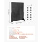 Βάση οθόνης VEVOR Pegboard, 43 x 33 cm Επιτραπέζια βάση προβολής Pegboard, Αξεσουάρ ραφιών οργάνωσης, πάνελ σανίδας με μανταλάκια ψυχρής έλασης για κοσμηματοπωλείο παντοπωλείου, μαύρο (4 ΤΕΜ)