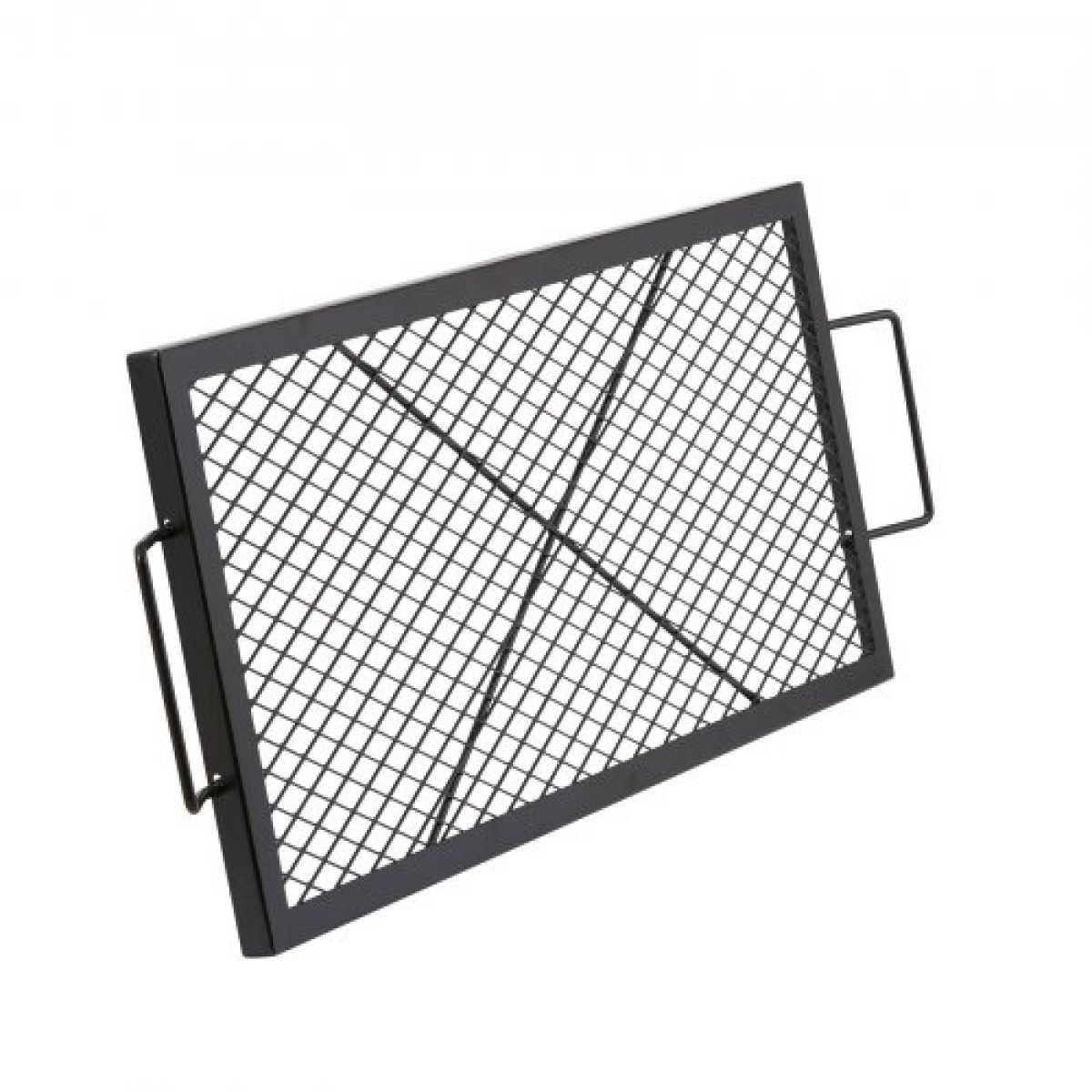Σχάρα ψησίματος VEVOR X-Marks Fire Pit Grill, Ορθογώνια Σχάρα Μαγειρέματος, Χάλυβας βαρέως τύπου Campfire BBQ Grill Grill with Handle & Support X Wire, Φορητά μαγειρικά σκεύη κάμπινγκ για πάρτι έξω, μαύρο 32 ιντσών
