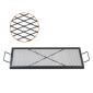 Σχάρα ψησίματος VEVOR X-Marks Fire Pit Grill, Ορθογώνια Σχάρα Μαγειρέματος, Χάλυβας βαρέως τύπου Campfire BBQ Grill Grill with Handle & Support X Wire, Φορητά μαγειρικά σκεύη κάμπινγκ για πάρτι έξω, μαύρο 32 ιντσών
