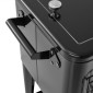 VEVOR 75,71 L Rolling Ice Chest, χωράει έως και 50 μπουκάλια / 110 κουτιά, φορητό αίθριο Party Bar Drink Cooler Cart με κάτω ράφι, Πισίνα ποτών με πλαϊνό καλάθι και ανοιχτήρι μπουκαλιών, Μαύρο