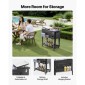 VEVOR 75,71 L Rolling Ice Chest, χωράει έως και 50 μπουκάλια / 110 κουτιά, φορητό αίθριο Party Bar Drink Cooler Cart με κάτω ράφι, Πισίνα ποτών με πλαϊνό καλάθι και ανοιχτήρι μπουκαλιών, Μαύρο