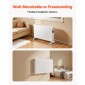 Καλοριφέρ VEVOR Convection Panel Heater, Electric Panel Space Heater 2000W με τηλεχειριστήριο & έλεγχο αφής, 3 λειτουργίες, χρονοδιακόπτη 24 ωρών, βάση στήριξης ή επιτοίχια σχεδίαση με προστασία κατά της ανατροπής και υπερθέρμανσης για το σπίτι και το
