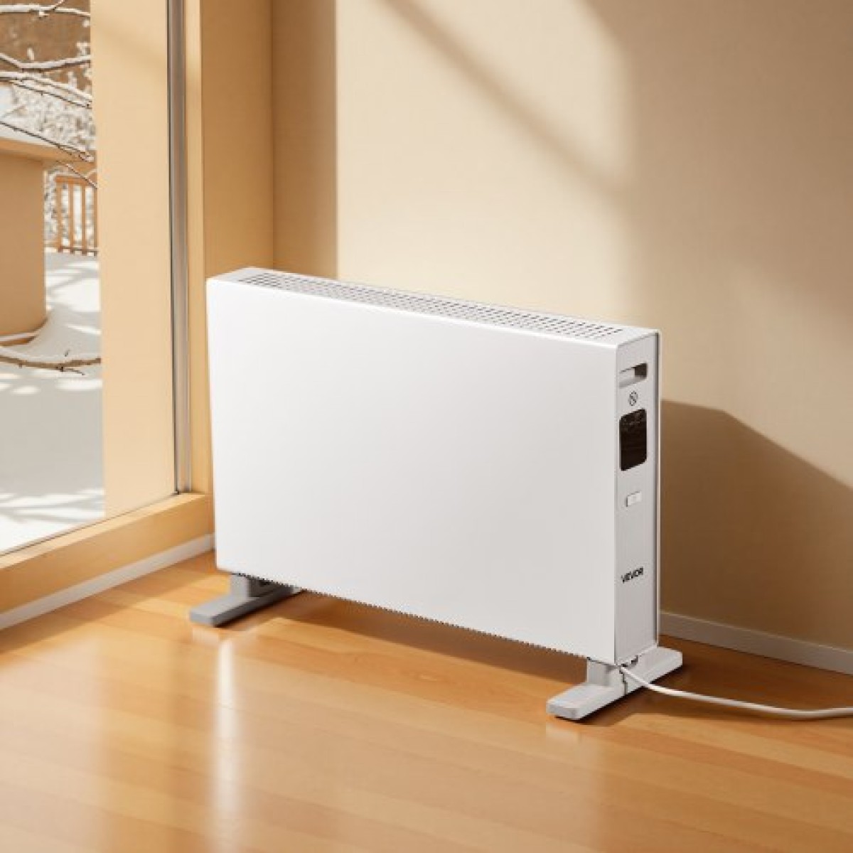 Καλοριφέρ VEVOR Convection Panel Heater, Electric Panel Space Heater 2000W με τηλεχειριστήριο & έλεγχο αφής, 3 λειτουργίες, χρονοδιακόπτη 24 ωρών, βάση στήριξης ή επιτοίχια σχεδίαση με προστασία κατά της ανατροπής και υπερθέρμανσης για το σπίτι και το