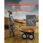 Καρότσια παιχνιδιών VEVOR για κυνήγι, 500LBS Deer Cart Game Hauler, Heavy-Duty Crawler Cart, Παντός εδάφους πτυσσόμενο καρότσι μεταφοράς ελαφιών με ελαστικά που απορροφούν τους κραδασμούς, Utility Gear Dolly for Hunting Ψάρεμα Πεζοπορία