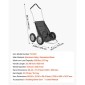 Καρότσια παιχνιδιών VEVOR για κυνήγι, 500LBS Deer Cart Game Hauler, Heavy-Duty Crawler Cart, Παντός εδάφους πτυσσόμενο καρότσι μεταφοράς ελαφιών με ελαστικά που απορροφούν τους κραδασμούς, Utility Gear Dolly for Hunting Ψάρεμα Πεζοπορία