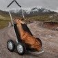 Καρότσια παιχνιδιών VEVOR για κυνήγι, 500LBS Deer Cart Game Hauler, Heavy-Duty Crawler Cart, Παντός εδάφους πτυσσόμενο καρότσι μεταφοράς ελαφιών με ελαστικά που απορροφούν τους κραδασμούς, Utility Gear Dolly for Hunting Ψάρεμα Πεζοπορία