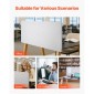 VEVOR Desk Divider Privacy Panel, 1524 x 610 mm Σφιγκτήρας Διαμέρισμα γραφείου γραφείου, PET Cubicle Partition Panel, Workstation Privacy Divider με 2 σφιγκτήρες τύπου C για γραφείο, ανθεκτικό δωμάτιο, βιβλιοθήκη