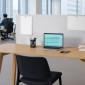VEVOR Desk Divider Privacy Panel, 1524 x 610 mm Σφιγκτήρας Διαμέρισμα γραφείου γραφείου, PET Cubicle Partition Panel, Workstation Privacy Divider με 2 σφιγκτήρες τύπου C για γραφείο, ανθεκτικό δωμάτιο, βιβλιοθήκη