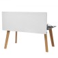 VEVOR Desk Divider Privacy Panel, 1524 x 610 mm Σφιγκτήρας Διαμέρισμα γραφείου γραφείου, PET Cubicle Partition Panel, Workstation Privacy Divider με 2 σφιγκτήρες τύπου C για γραφείο, ανθεκτικό δωμάτιο, βιβλιοθήκη