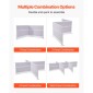 VEVOR Office Divider Privacy Partitions, 2-pack, 1,83m x 1,22m Room Divider Walls, PET Workstation Cubicle partition with outlet covers, Freestanding Privacy Panel for Office Library School