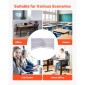 VEVOR Office Divider Privacy Partitions, 2-pack, 1,83m x 1,22m Room Divider Walls, PET Workstation Cubicle partition with outlet covers, Freestanding Privacy Panel for Office Library School