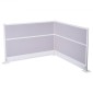 VEVOR Office Divider Privacy Partitions, 2-pack, 1,83m x 1,22m Room Divider Walls, PET Workstation Cubicle partition with outlet covers, Freestanding Privacy Panel for Office Library School