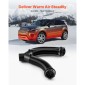 VEVOR Diesel Heater Pipe Duct Vent Kit, 75mm Heater Pipe Σετ εξαερισμού θερμού αέρα με σύνδεσμο σχήματος Y & σφιγκτήρες αεραγωγών, Heaters Parking Air Duct Kit για 2KW 5KW 8KW Diesel Heaters, Μαύρο