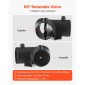 VEVOR Diesel Heater Pipe Duct Vent Kit, 75mm Heater Pipe Σετ εξαερισμού θερμού αέρα με σύνδεσμο σχήματος Y & σφιγκτήρες αεραγωγών, Heaters Parking Air Duct Kit για 2KW 5KW 8KW Diesel Heaters, Μαύρο