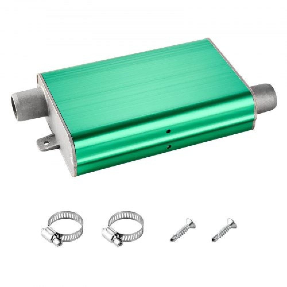 VEVOR Diesel Heater Muffler, 24mm Diesel Heater Mufflers, Parking Heaters Mufflers Fit with 2 Clamps and Vis, Upgraded All All Aluminium Sufflers Sufflers Silences for Diesels 2KW 5KW 8KW