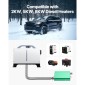 VEVOR Diesel Heater Muffler, 24mm Diesel Heater Mufflers, Parking Heaters Mufflers Fit with 2 Clamps and Vis, Upgraded All All Aluminium Sufflers Sufflers Silences for Diesels 2KW 5KW 8KW