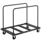 VEVOR Drywall Cart Dolly, χωρητικότητα 816 kg, καρότσι φορτηγού από ατσάλινο πάνελ με περιστρεφόμενους τροχούς 12,5 mm, κούκλα γυψοσανίδας ξυλείας με ιμάντα δεσίματος & 2 πλαϊνές κουπαστές για εργοστάσιο, αποθήκη, γκαράζ, μαύρο
