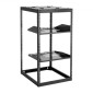 VEVOR 20U Open Frame Network Rack, Βάθος 585 mm, Επίτοιχος ή Επιδαπέδιος Server Rack, Heavy Duty 4 Post, με αεριζόμενα ράφια & εξοπλισμό στερέωσης, χωράει όλο τον εξοπλισμό πληροφορικής δικτύωσης AV Gear