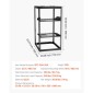 VEVOR 20U Open Frame Network Rack, Βάθος 585 mm, Επίτοιχος ή Επιδαπέδιος Server Rack, Heavy Duty 4 Post, με αεριζόμενα ράφια & εξοπλισμό στερέωσης, χωράει όλο τον εξοπλισμό πληροφορικής δικτύωσης AV Gear