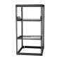 VEVOR 20U Open Frame Network Rack, Βάθος 585 mm, Επίτοιχος ή Επιδαπέδιος Server Rack, Heavy Duty 4 Post, με αεριζόμενα ράφια & εξοπλισμό στερέωσης, χωράει όλο τον εξοπλισμό πληροφορικής δικτύωσης AV Gear