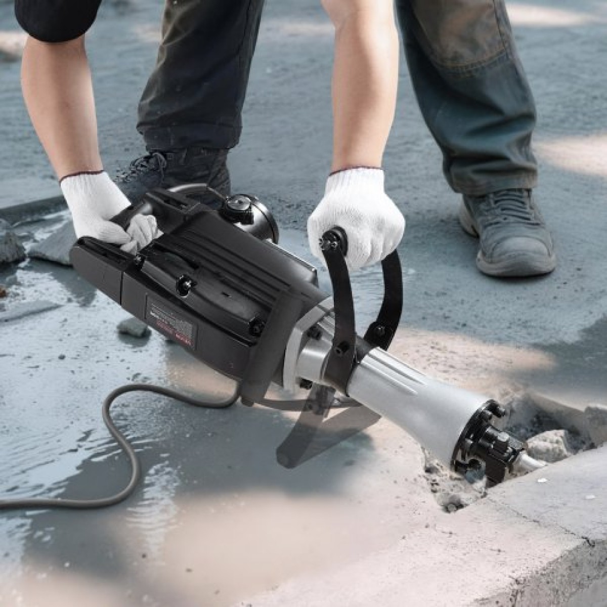VEVOR Demolition Jack Hammer, 2800 W Ισχυρό Ηλεκτρικό Jackhammer, 1200 BPM Θραύση σκυροδέματος με αιχμηρή σμίλη, επίπεδη σμίλη, θήκη μεταφοράς, γάντια, για σκυρόδεμα, τοίχο, τούβλο, πλακάκι και θεμέλιο