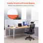 VEVOR Office Divider Privacy Partitions, 2-pack, 1,83m x 1,22m Room Divider Walls, PET Workstation Cubicle partition with frosted acrylic windows, Freestanding Privacy Panel for Office Library