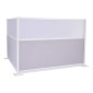 VEVOR Office Divider Privacy Partitions, 2-pack, 1,83m x 1,22m Room Divider Walls, PET Workstation Cubicle partition with frosted acrylic windows, Freestanding Privacy Panel for Office Library