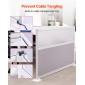 VEVOR Office Divider Privacy Partitions, 2-pack, 1,83m x 1,22m Room Divider Walls, PET Workstation Cubicle partition with frosted acrylic windows, Freestanding Privacy Panel for Office Library